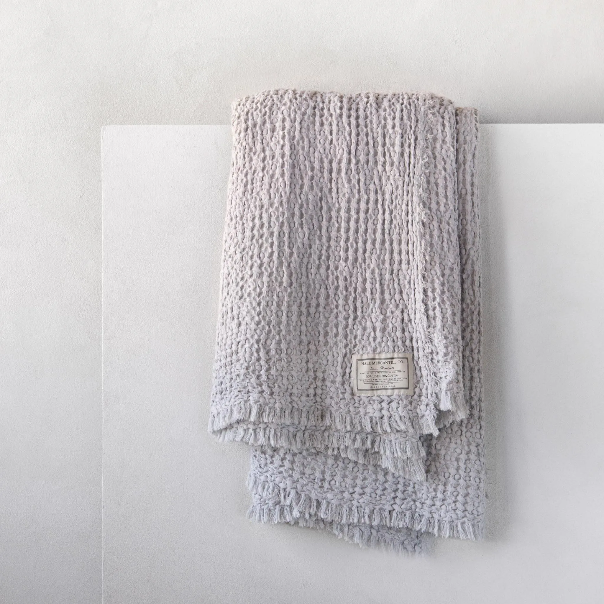 Flocca Linen Blanket - Fog