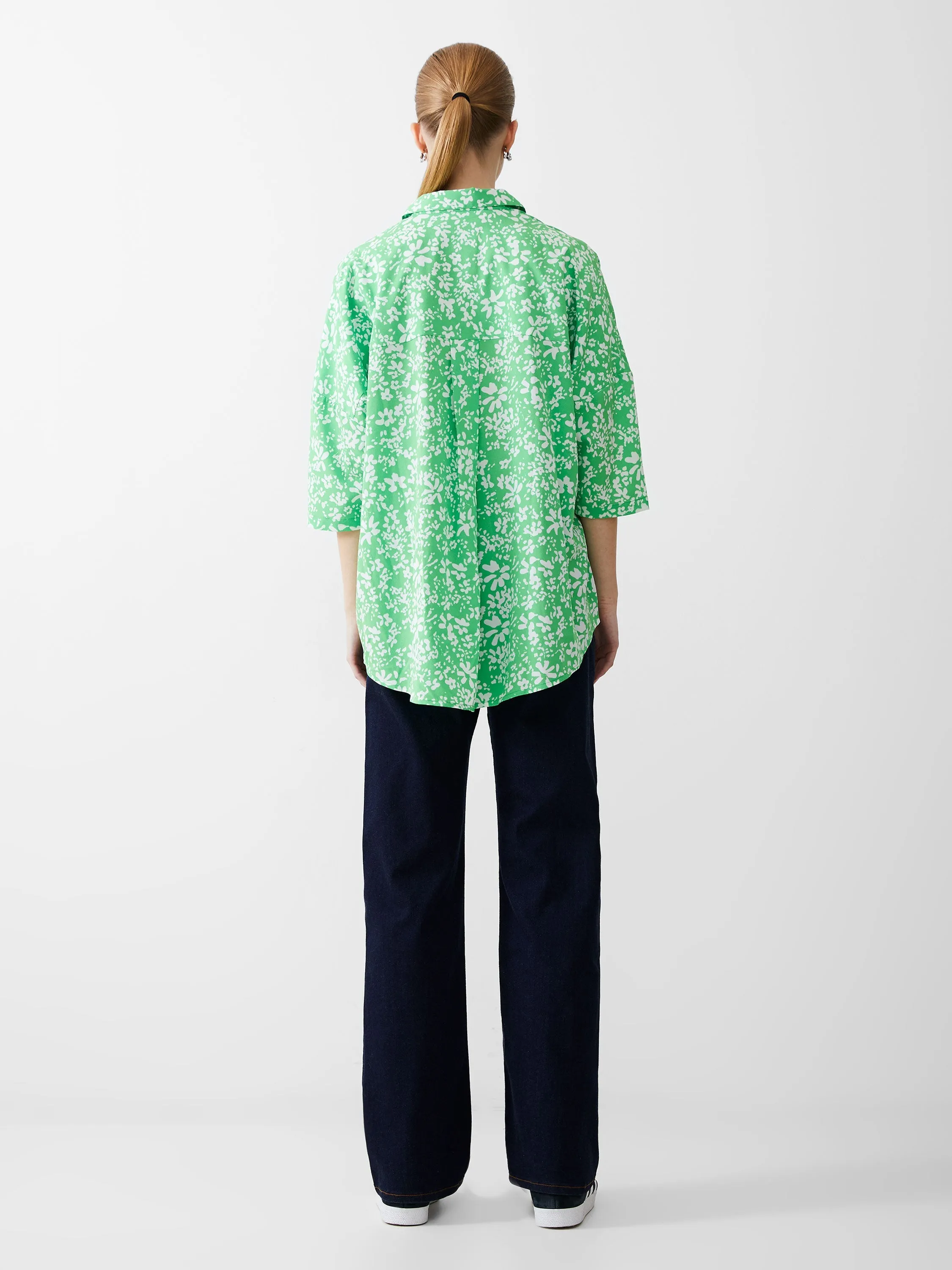 Florale Twist Crepe Light Shirt