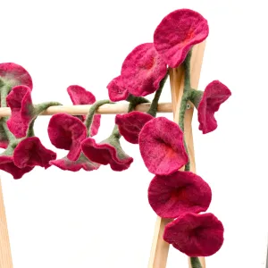 Flower Garland - Maroon