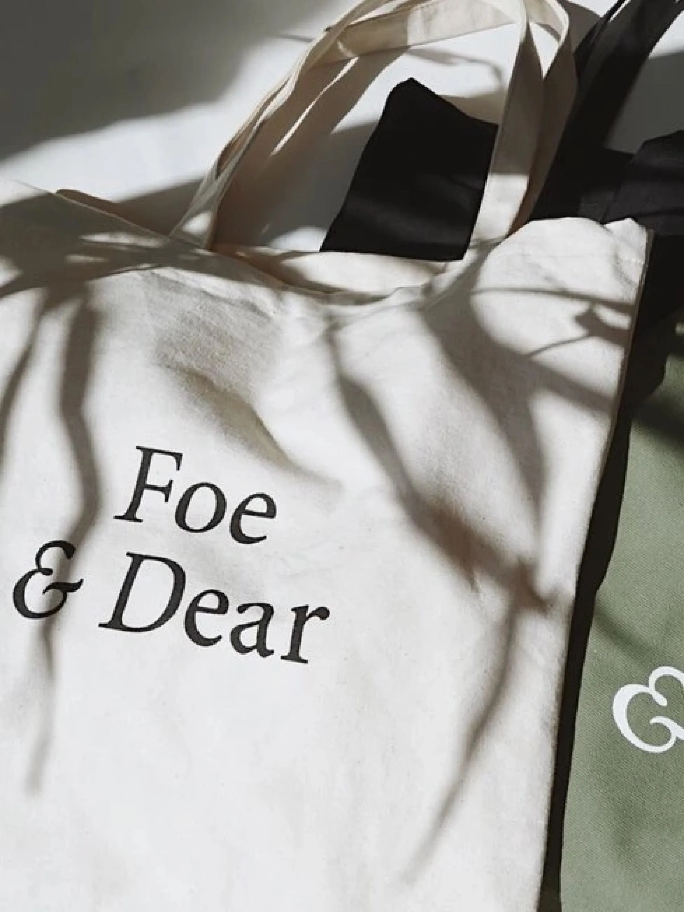 Foe and Dear XL Logo Tote