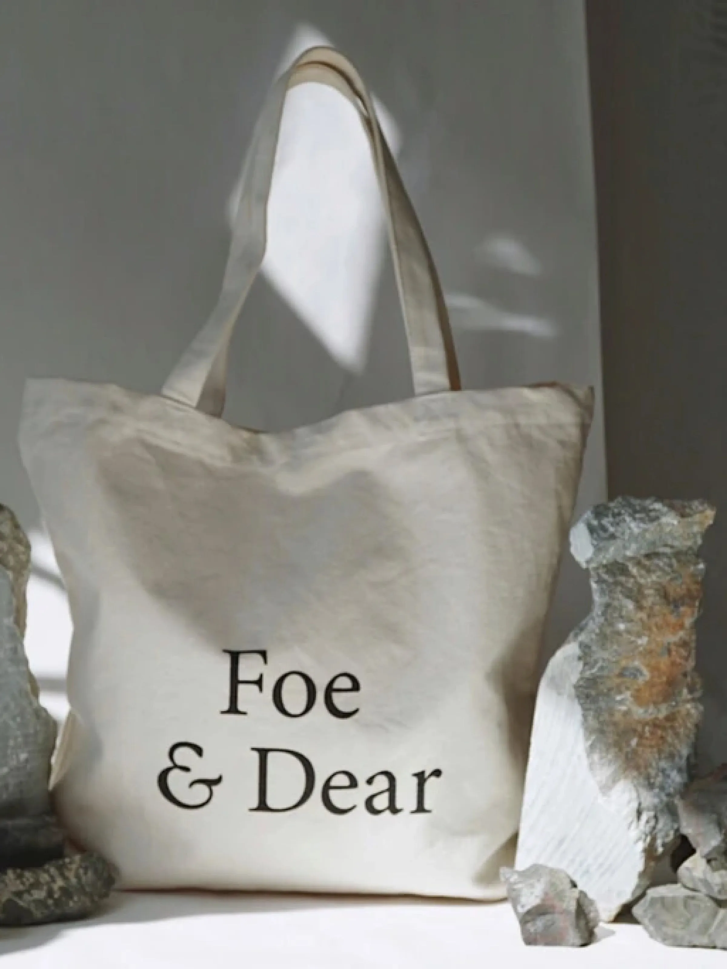 Foe and Dear XL Logo Tote