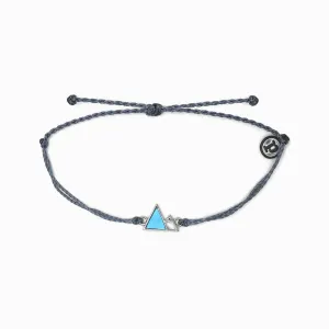 Gem Mountain Bracelet Silver Blue Steel