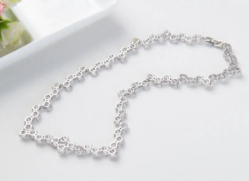 Glitzy Tennis Necklace