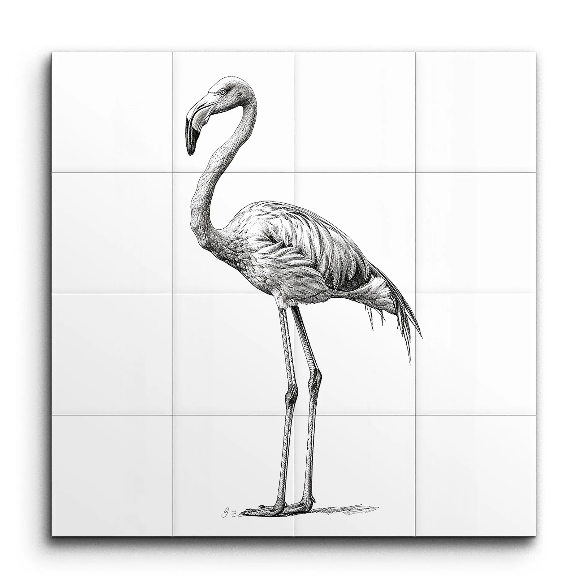 Graceful Flamingo: Realistic Feathered Elegance