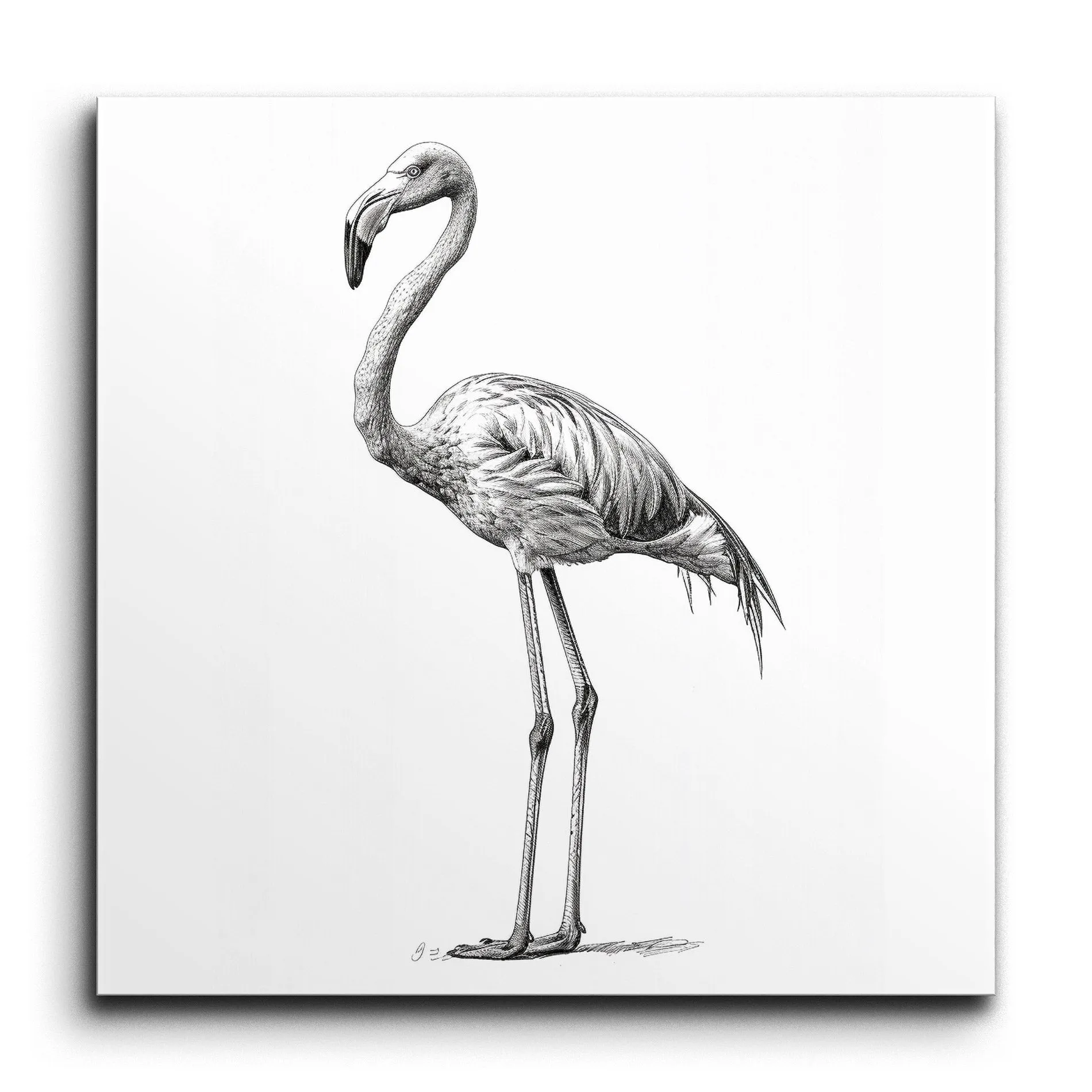 Graceful Flamingo: Realistic Feathered Elegance