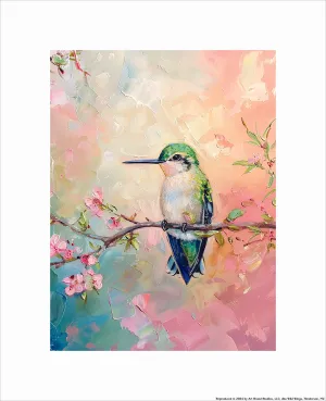 Graceful Gaze - Red Throated Hummingbird - Art Prints