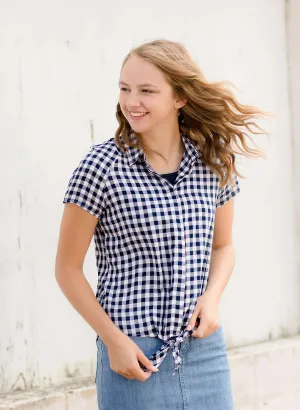 Graceful Gingham Top - FINAL SALE