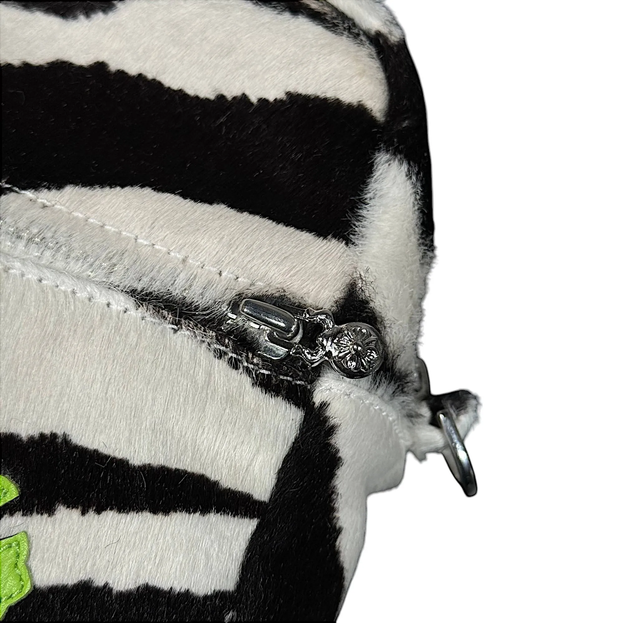 Green Cross Patch Zebra Mini Taka Bag