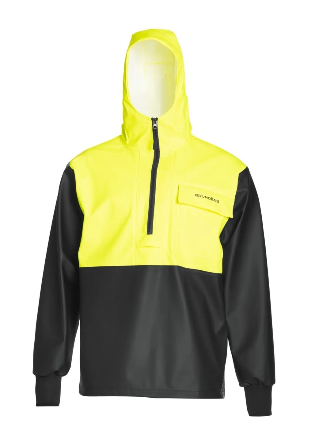 Grundéns Men's Neptune 103 Hi-Vis Waterproof Hooded Commercial Fishing Pullover Anorak