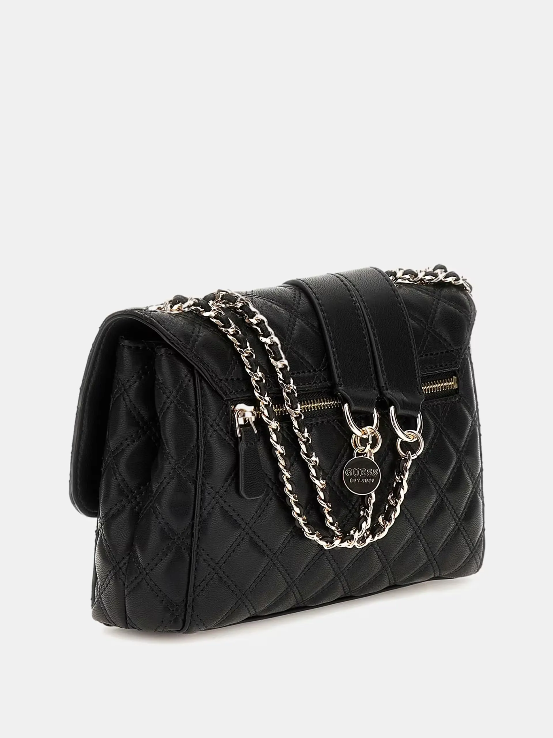 Guess Giully Compartment Convertible Flap - Black