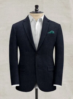 Italian Oxford Blue Tweed Jacket