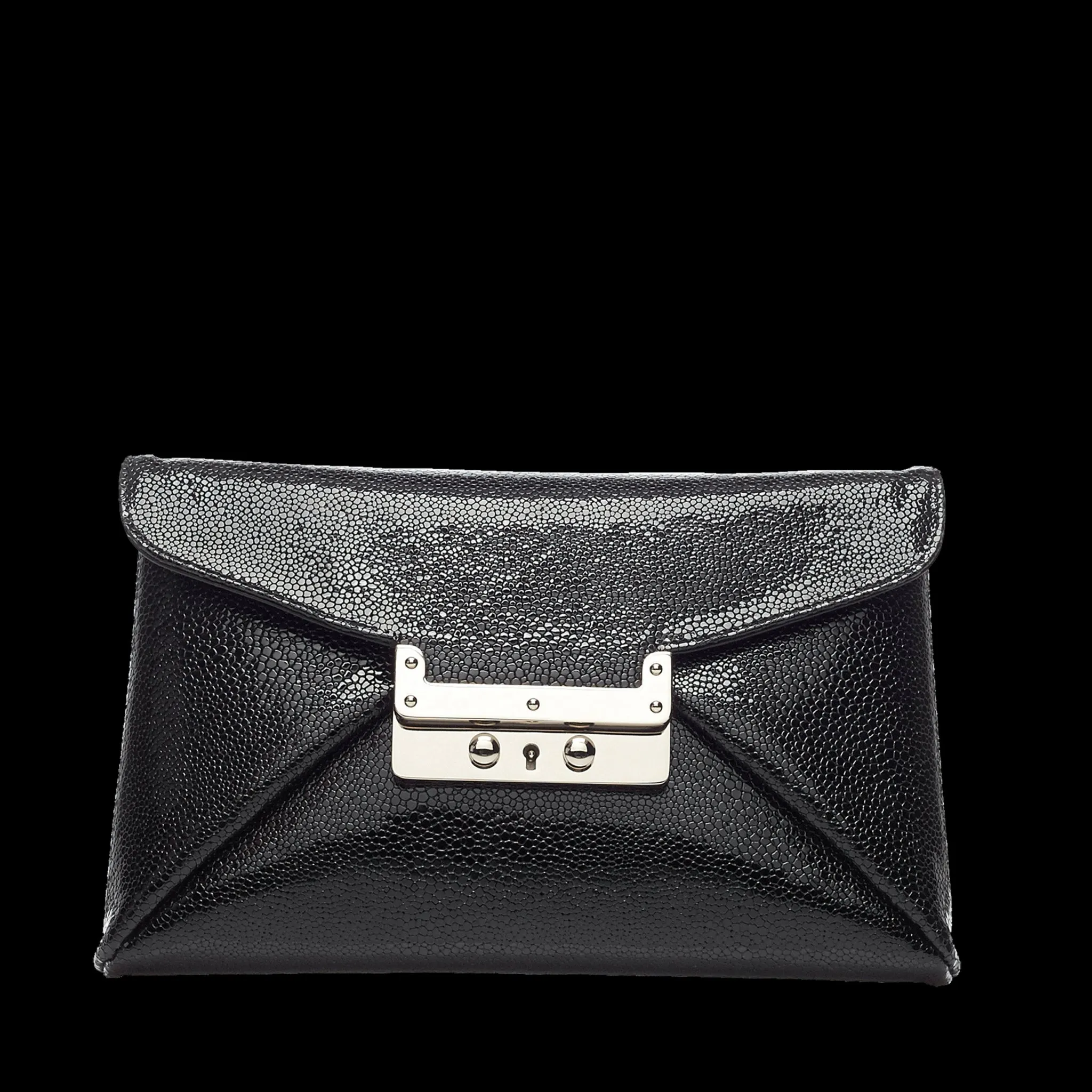 Jacqueline black montar silver bag