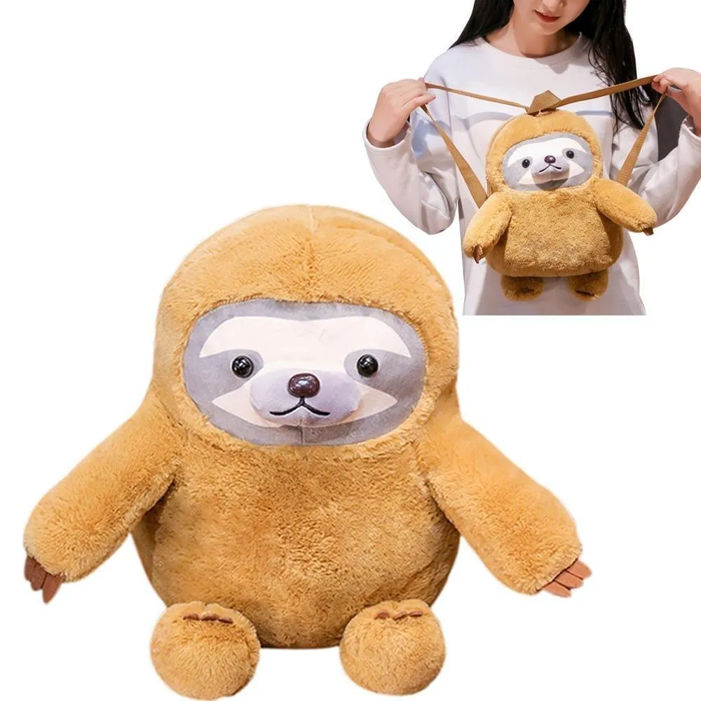 Kawaii Sloth Plush Backpack - Kawaii Bag