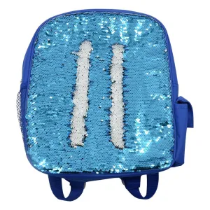 Kids Blue Sequin Backpack