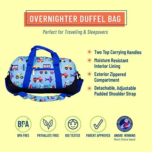 Kids Overnighter Duffel Bags for Boys & Girls, Travel, Leisure