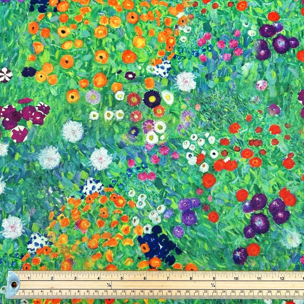 Klimt Flower Garden Water Resistant Fabric