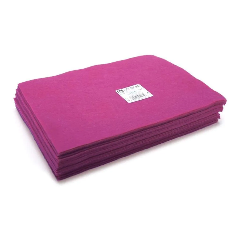 Kunin - Rainbow Classic Felt 9 inch X12 inch Candy Pink