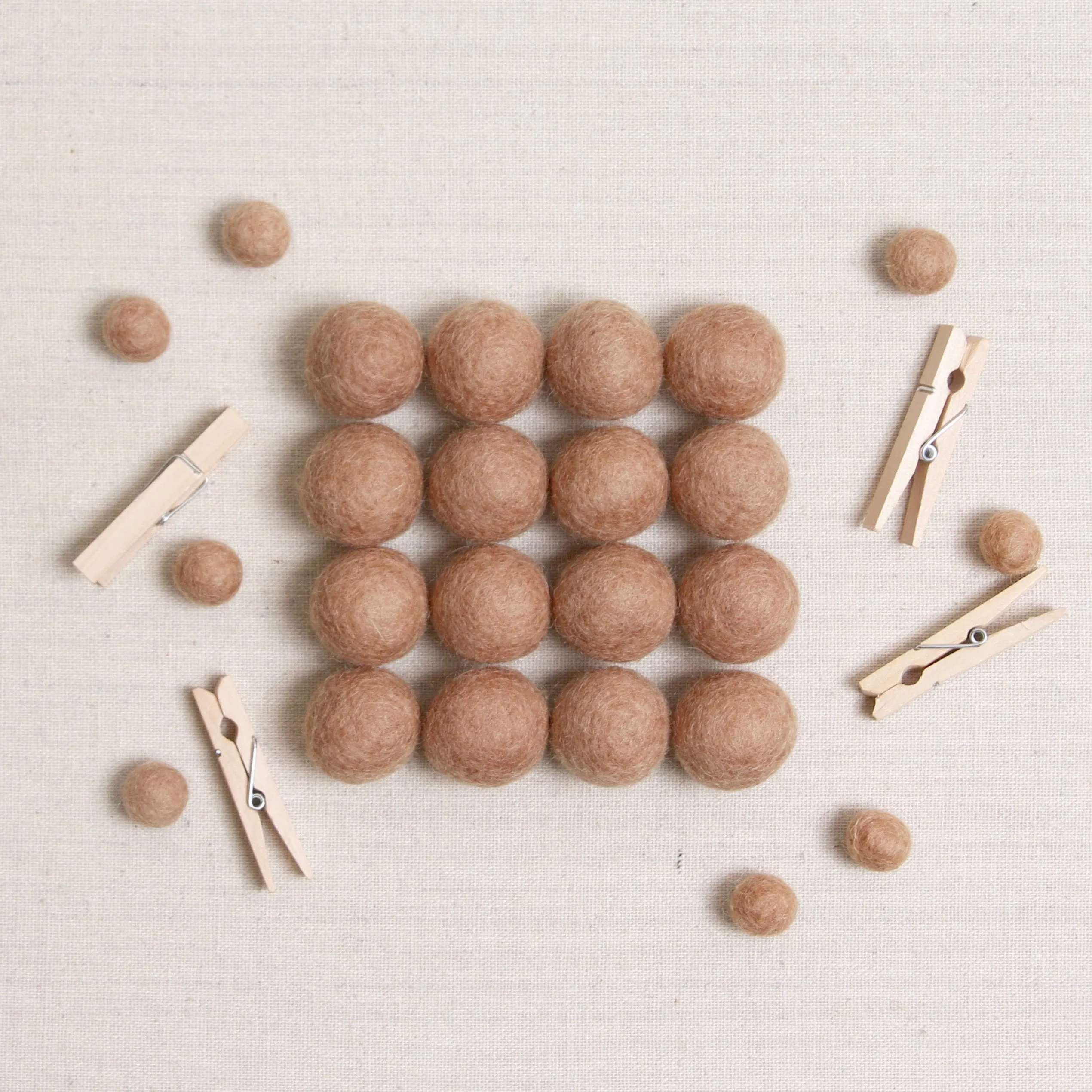 Latte Felt Balls