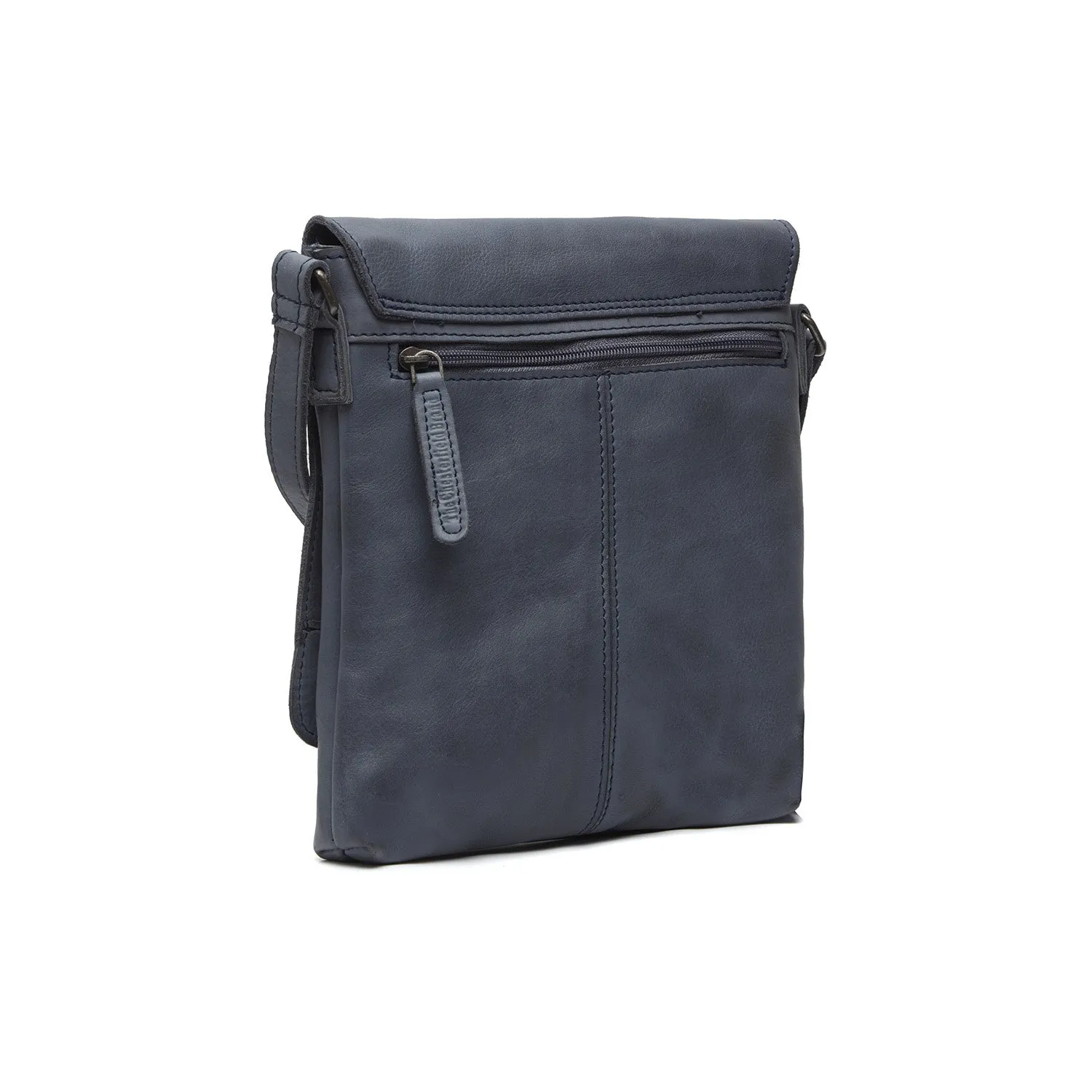 Leather Shoulder Bag Navy Duncan