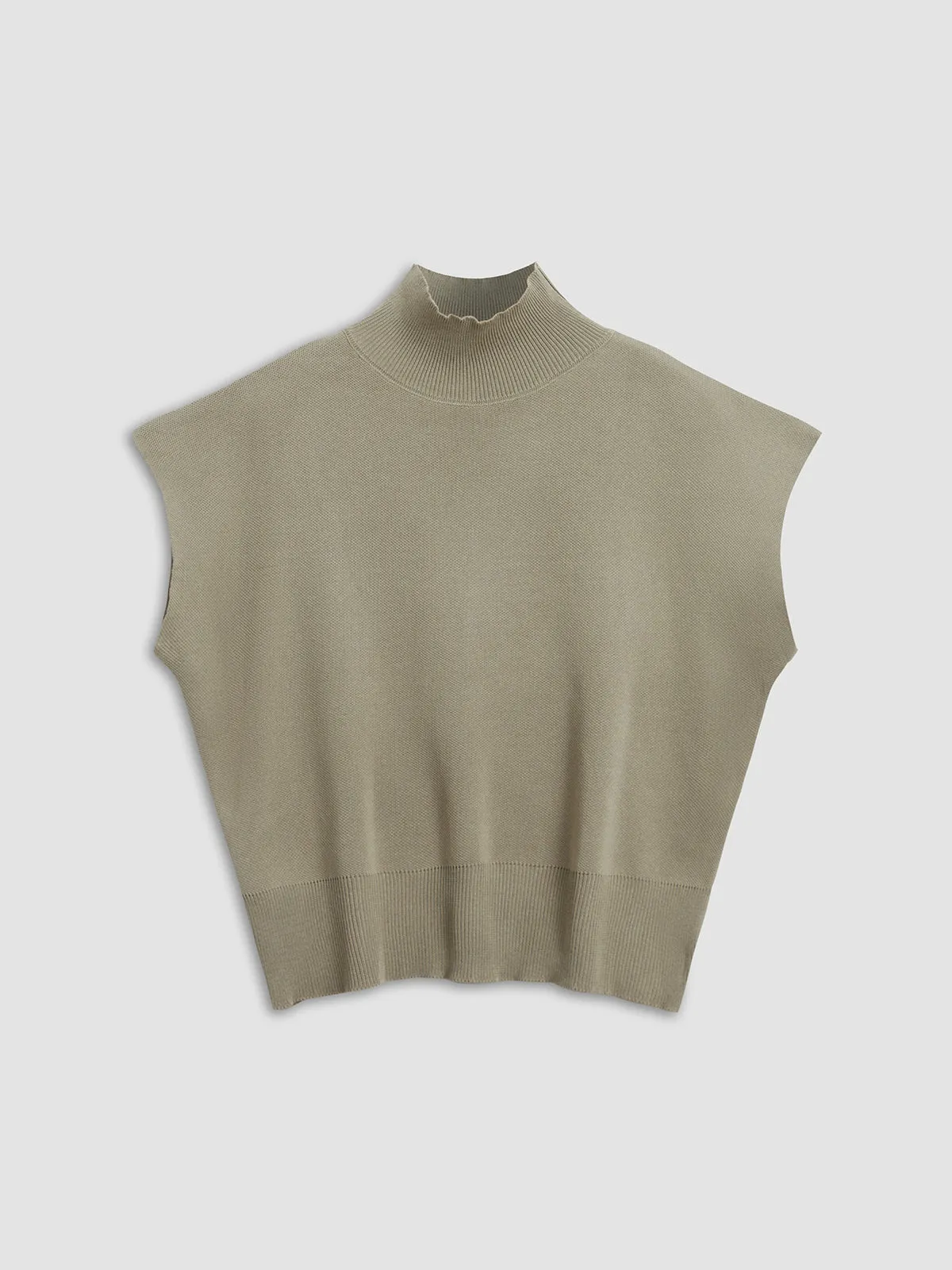 Leisurely Solid Graceful Pullover Sweater Vest