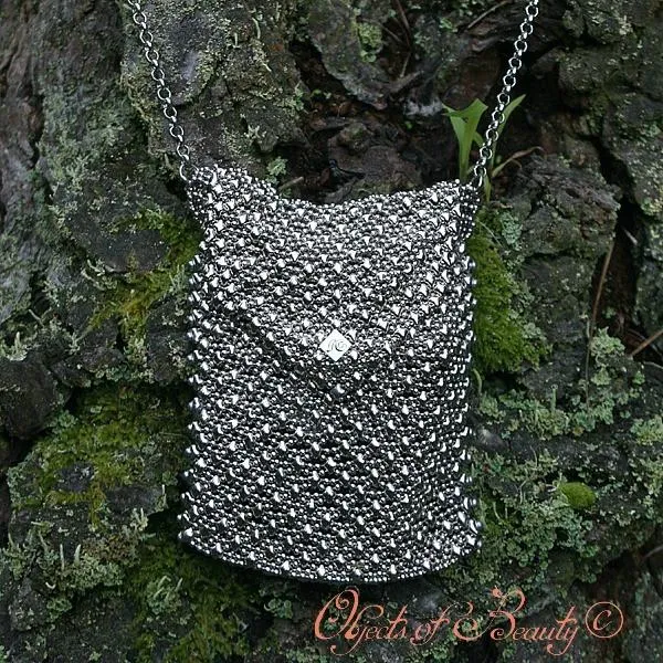 Lily Rose Mesh Bag |  SG Liquid Silver