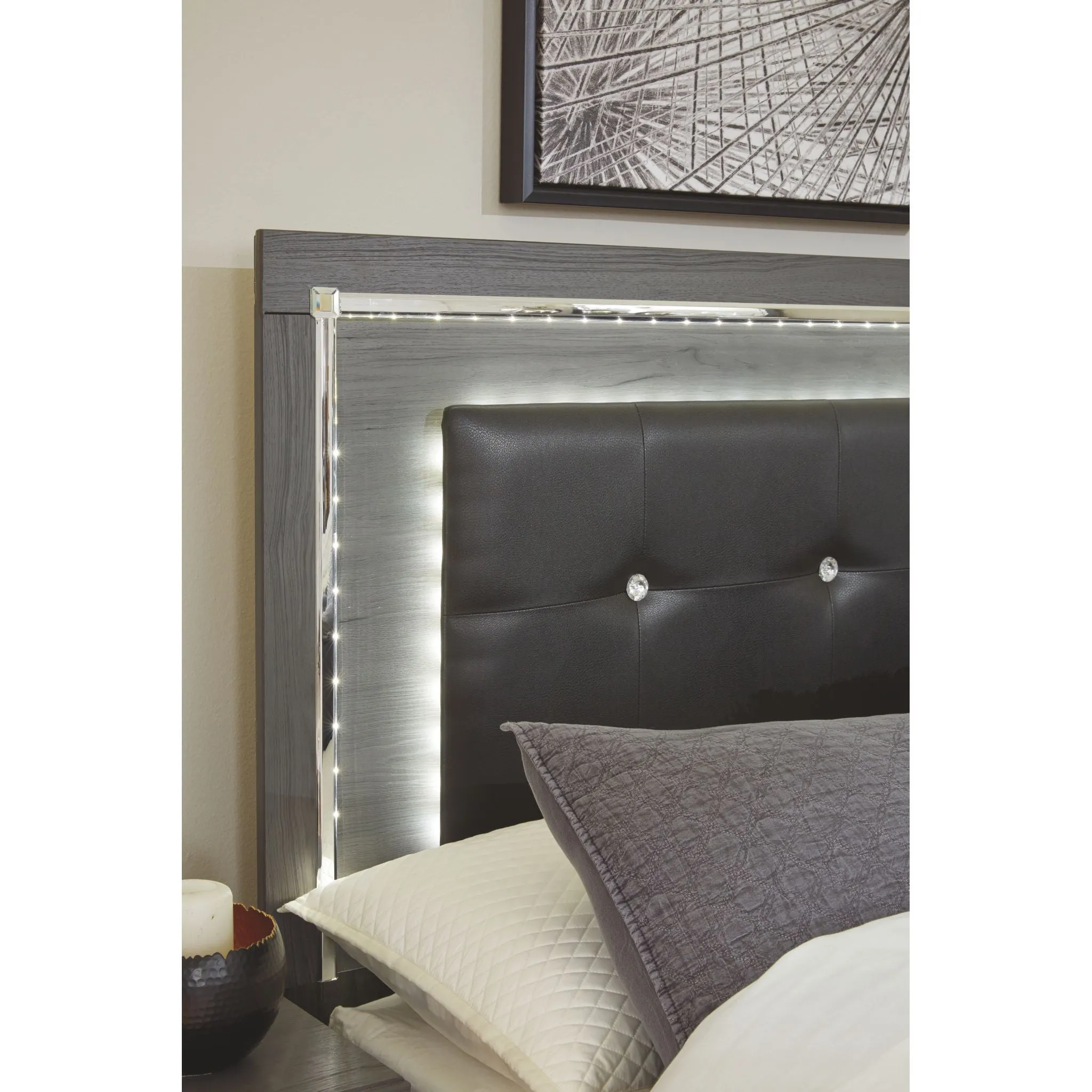 Lodanna Panel Bed - Gray