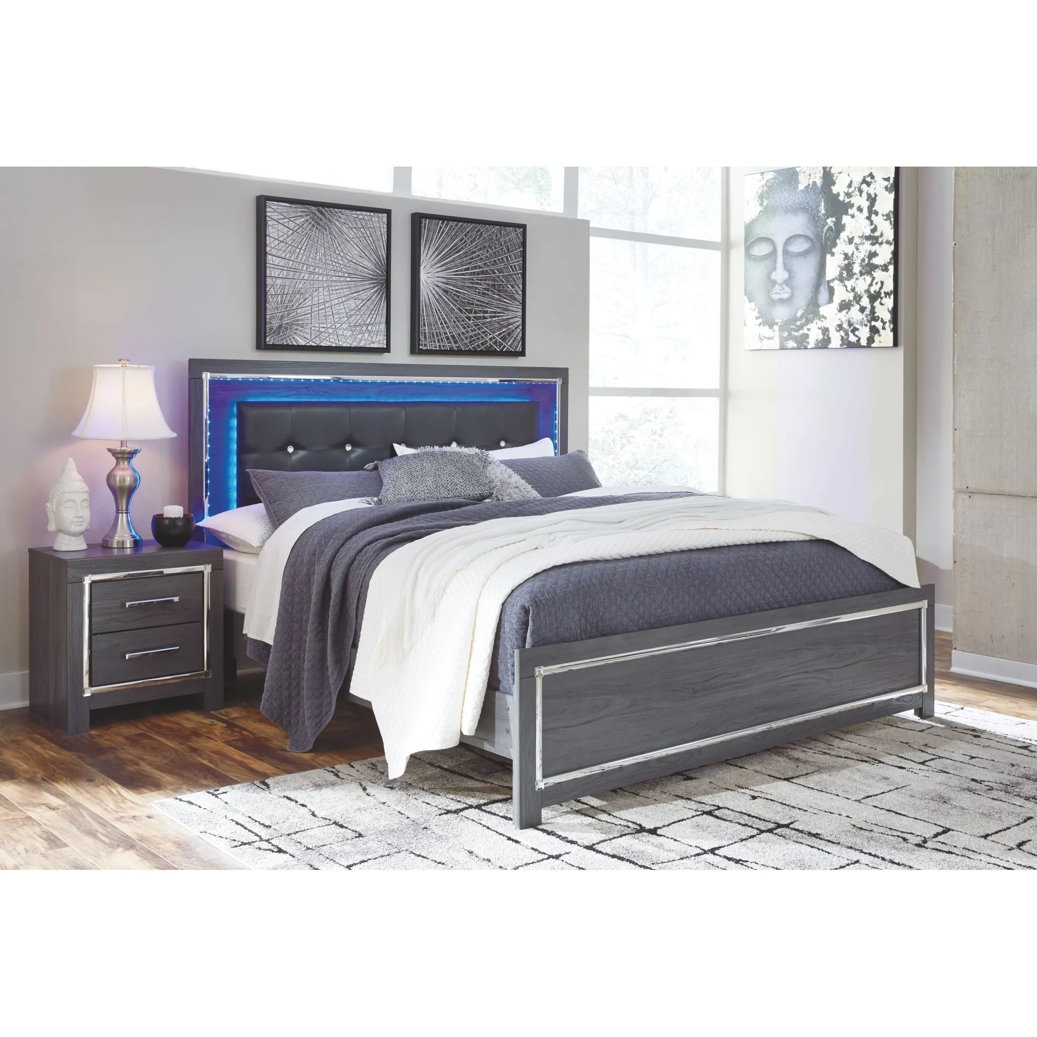 Lodanna Panel Bed - Gray