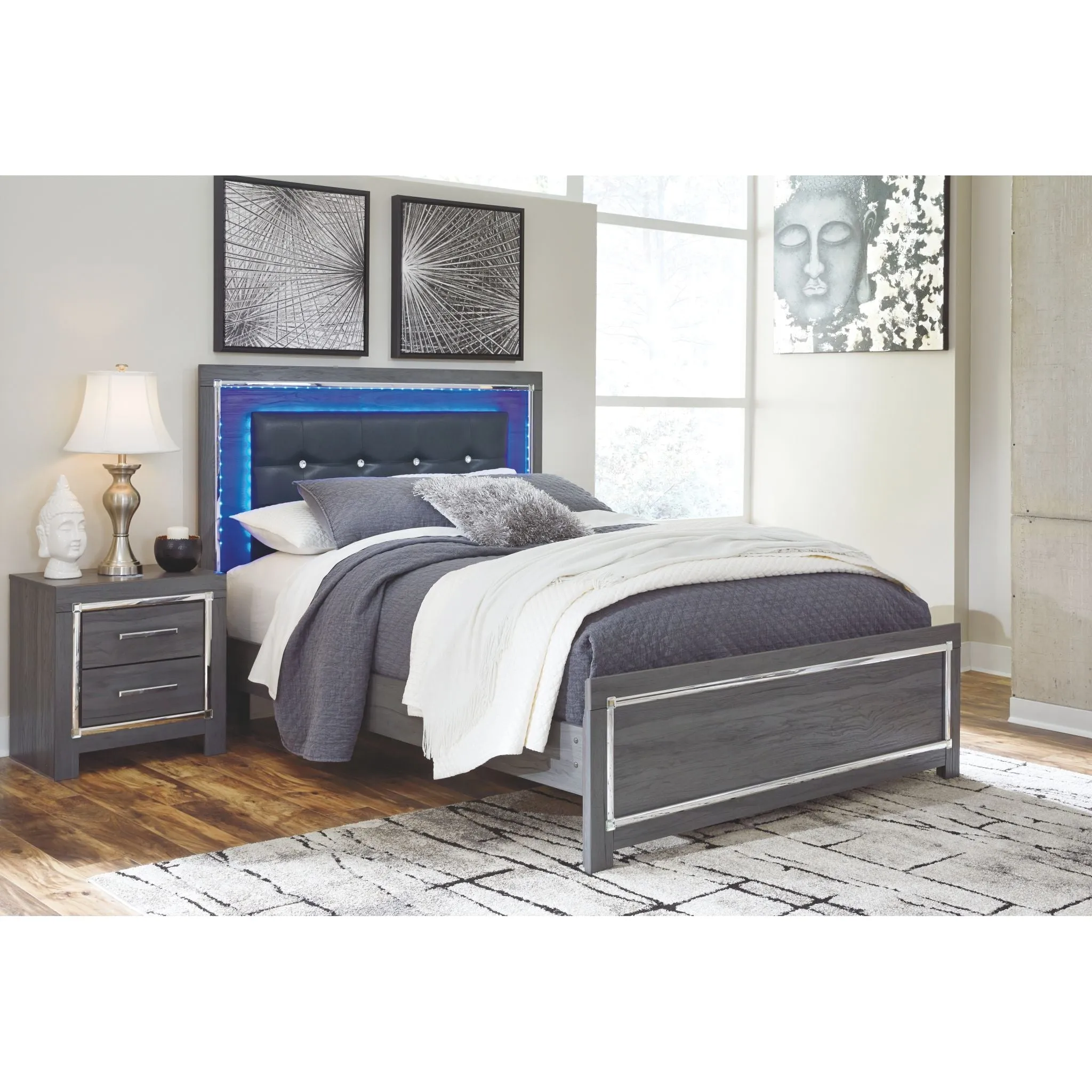 Lodanna Panel Bed - Gray