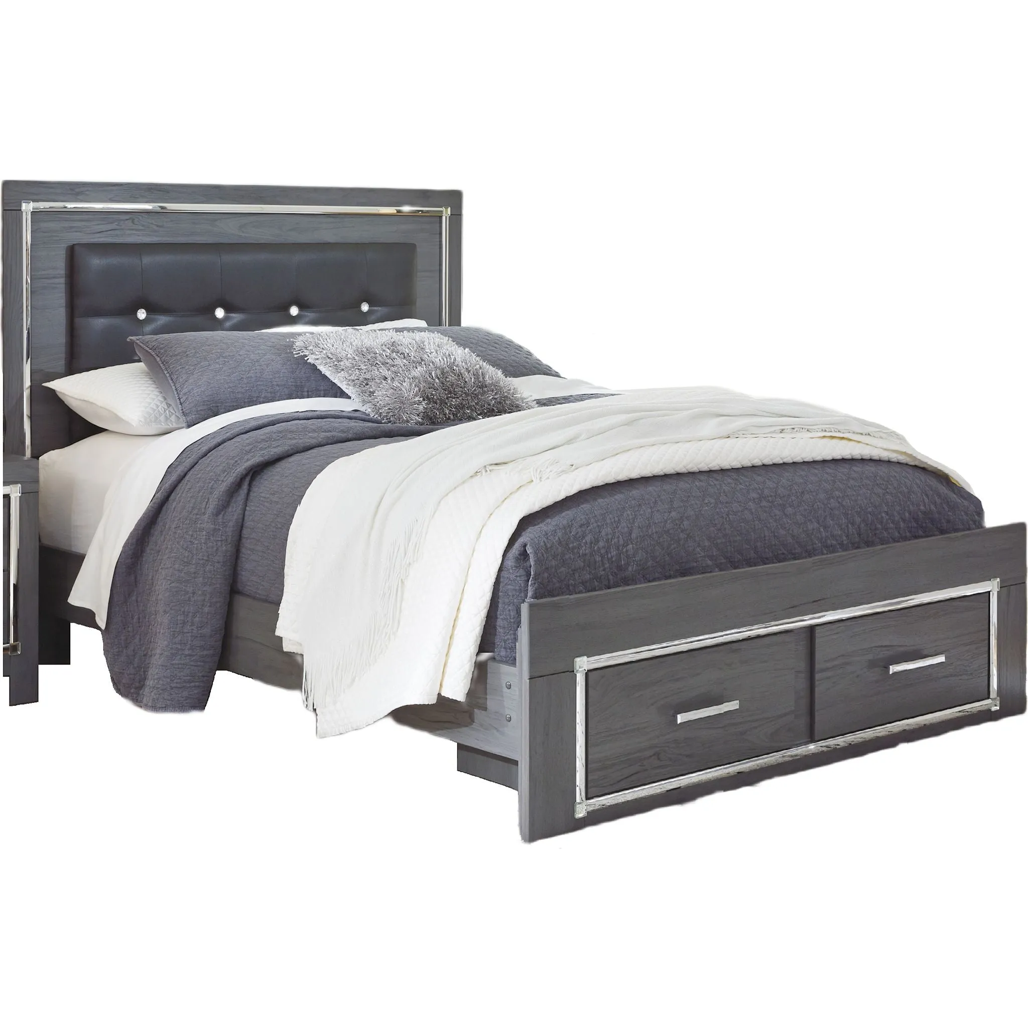 Lodanna Storage Panel Bed - Gray