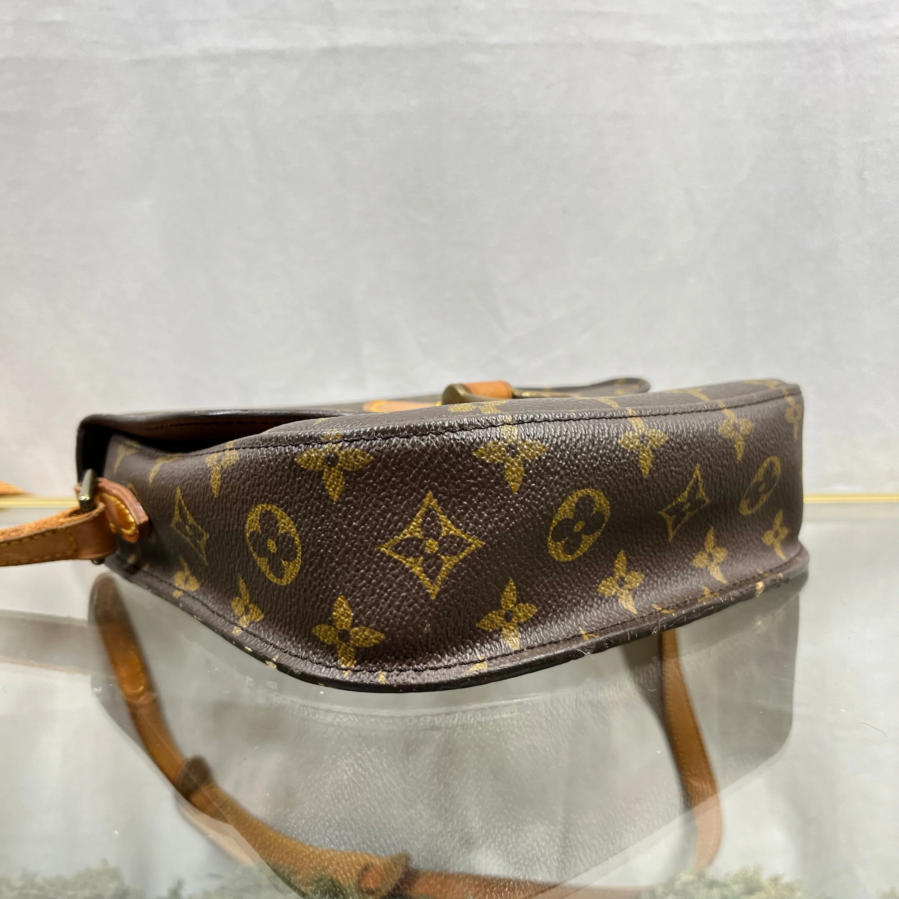 LOUIS VUITTON Brown Monogram Canvas Saint Cloud PM Bag