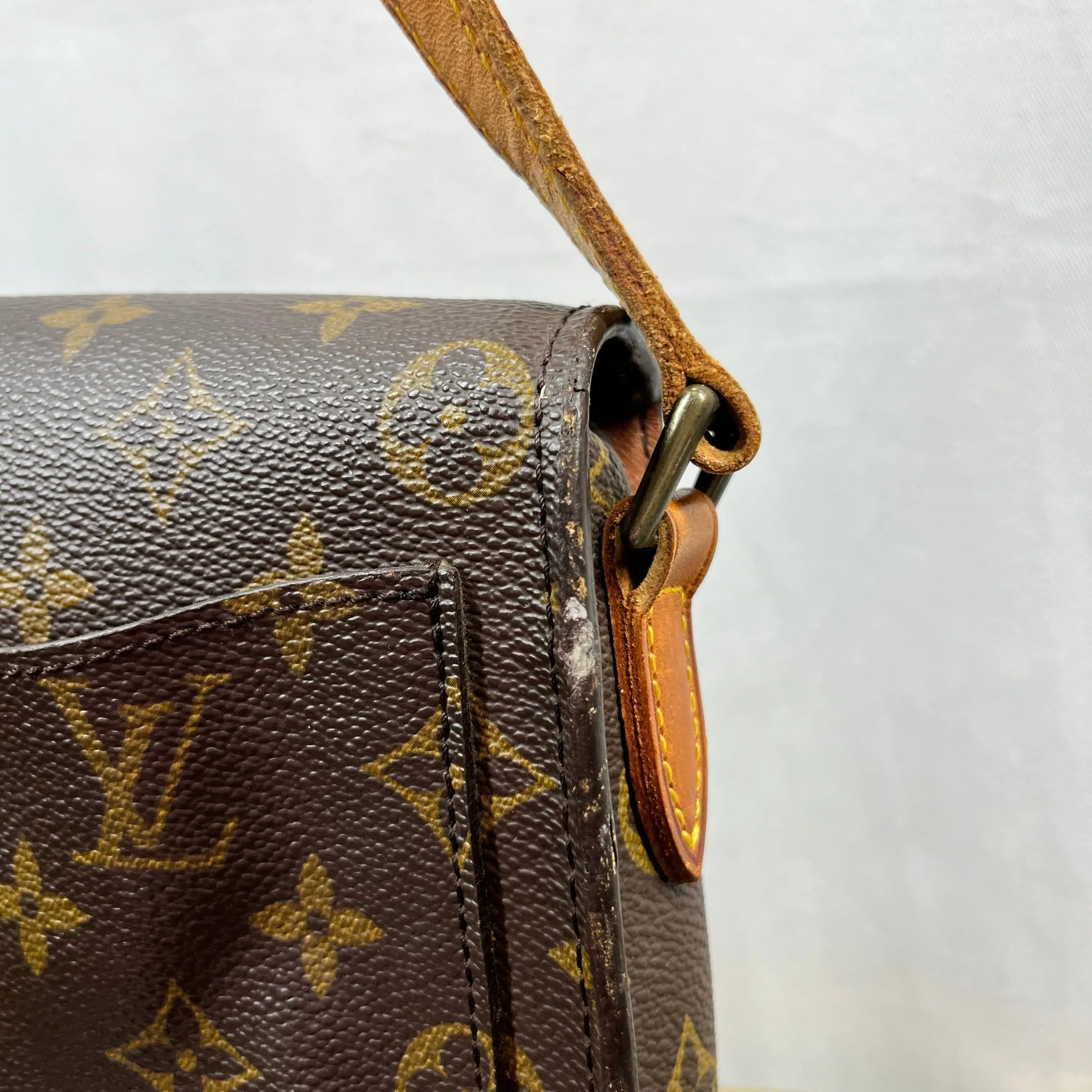 LOUIS VUITTON Brown Monogram Canvas Saint Cloud PM Bag