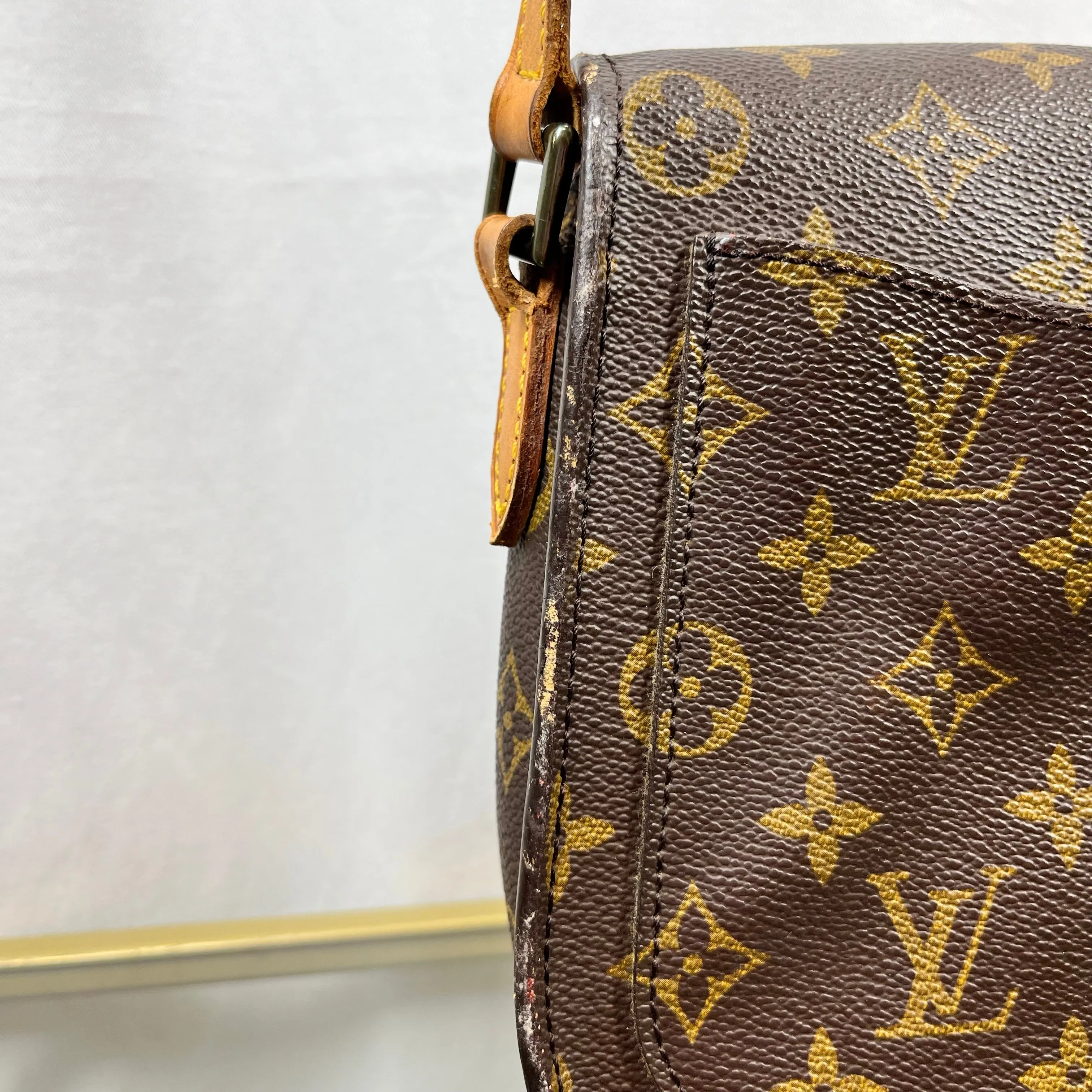 LOUIS VUITTON Brown Monogram Canvas Saint Cloud PM Bag