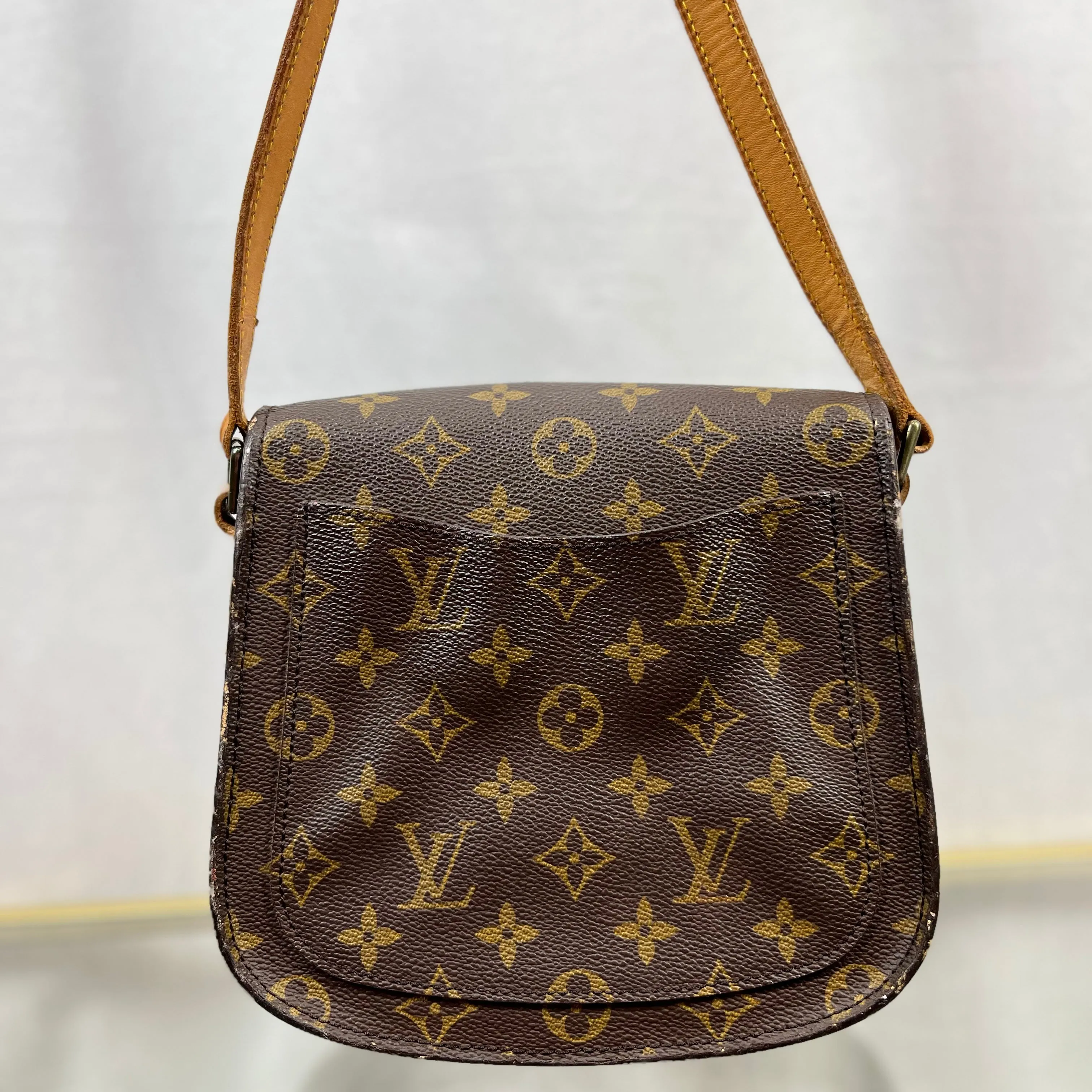 LOUIS VUITTON Brown Monogram Canvas Saint Cloud PM Bag