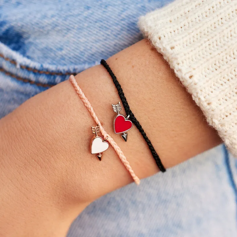 Lovestruck Silver/Red Charm Bracelet