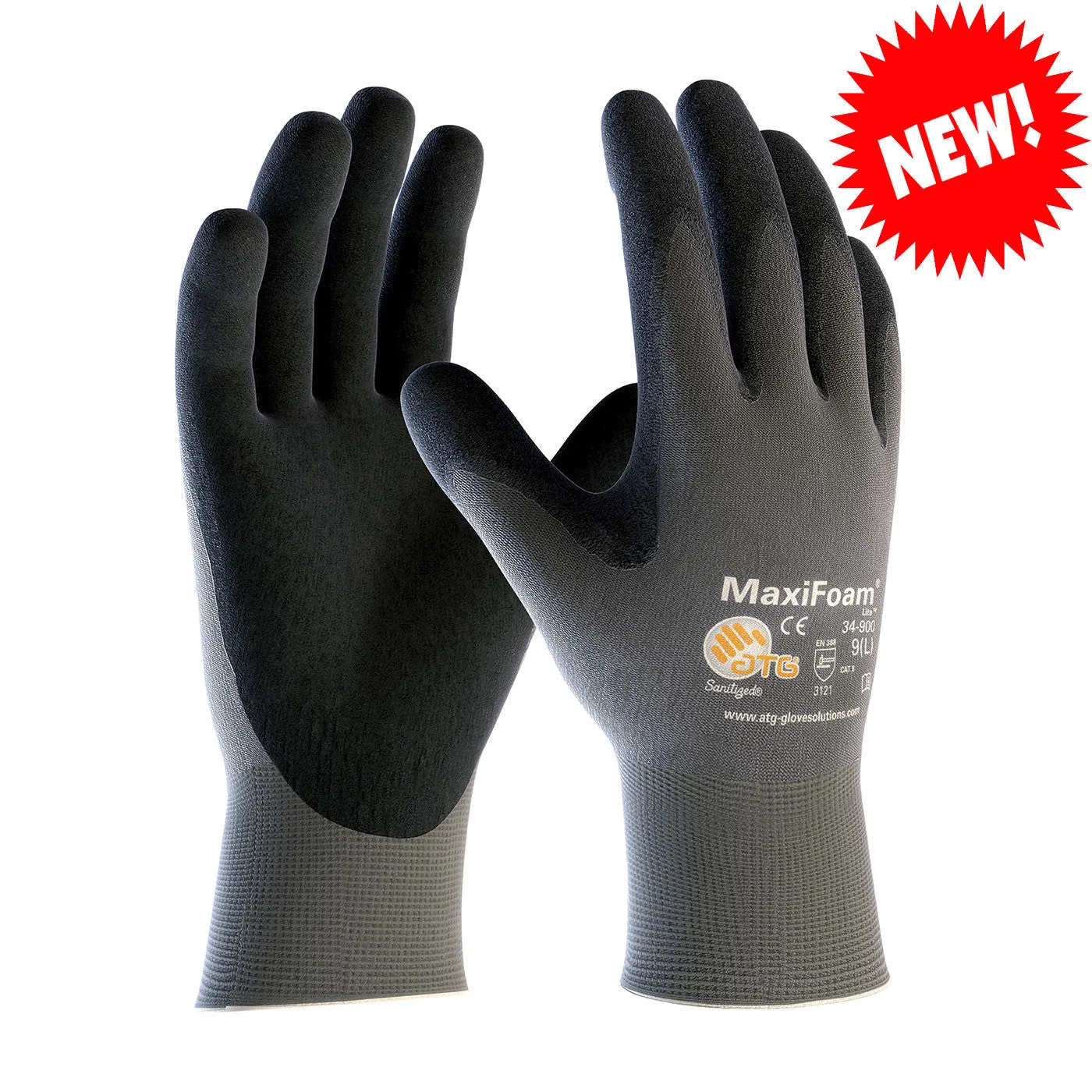 MaxiFoam lite 34-900 Ultra Light Weight Nitrile Coated Work Gloves