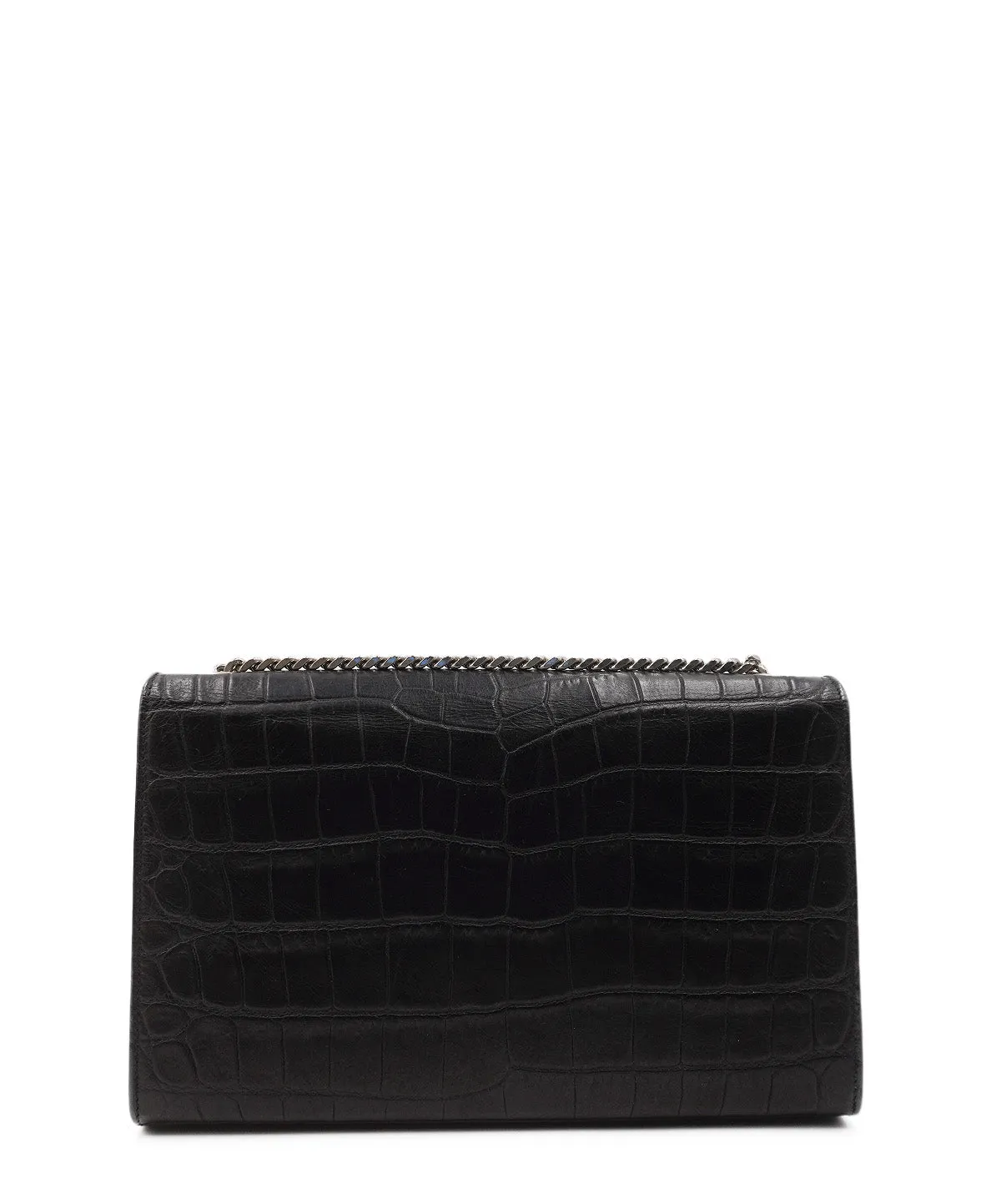 Medium Embossed Monogram Classic Kate Black