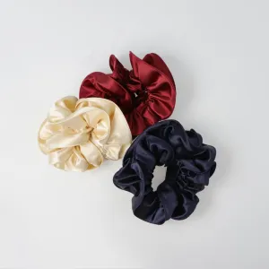 Medium Satin Solid Scrunchie