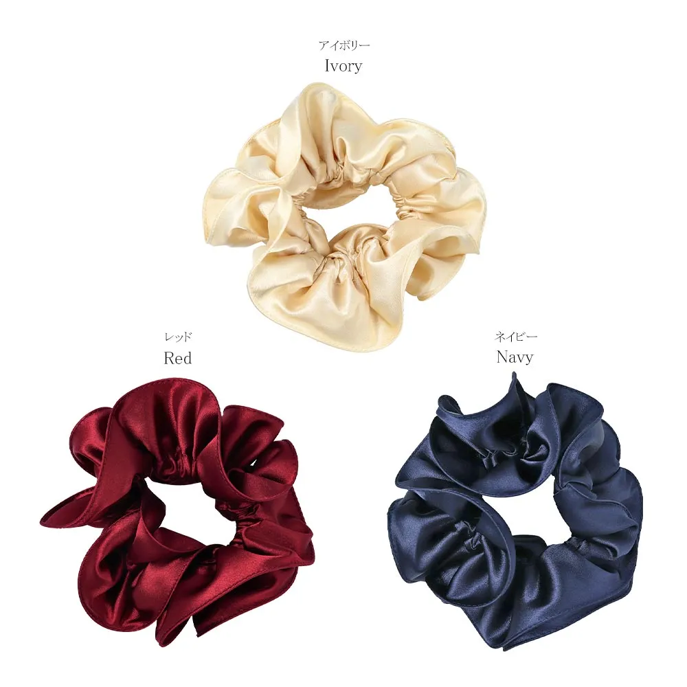 Medium Satin Solid Scrunchie