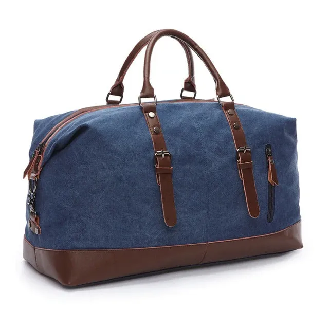 Men's Duffle Bag Travel Waterproof Waxed Canvas