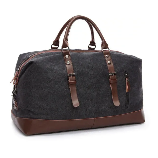 Men's Duffle Bag Travel Waterproof Waxed Canvas