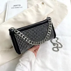 Midnight Starlet Chain Strap Bag