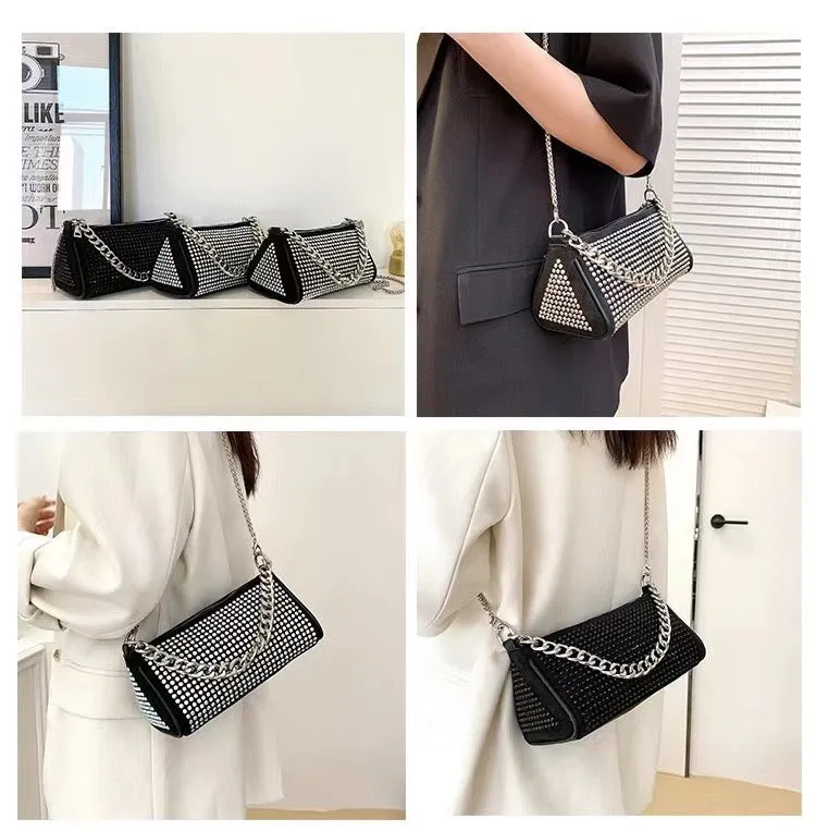 Midnight Starlet Chain Strap Bag