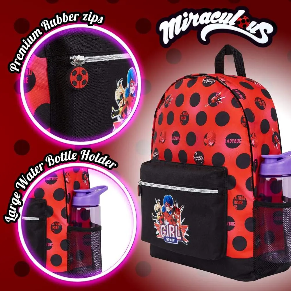 Miraculous Ladybug Kids Backpack Girls Backpacks For School, Travel, Sports