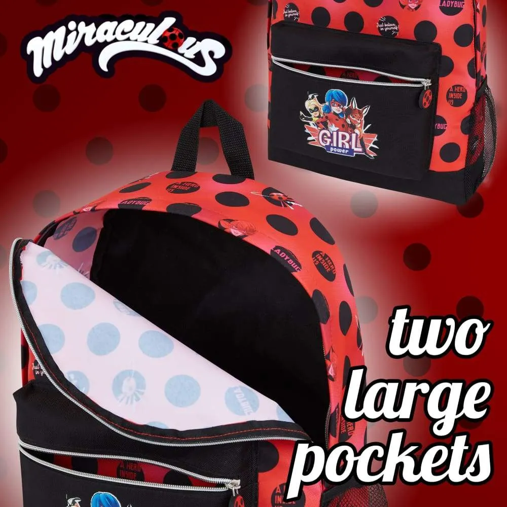 Miraculous Ladybug Kids Backpack Girls Backpacks For School, Travel, Sports