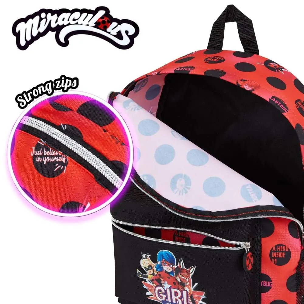 Miraculous Ladybug Kids Backpack Girls Backpacks For School, Travel, Sports