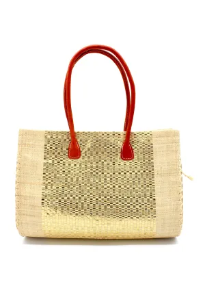 Monte Carlo Wynwood Big Straw Beach Bag with Metallic Detailing