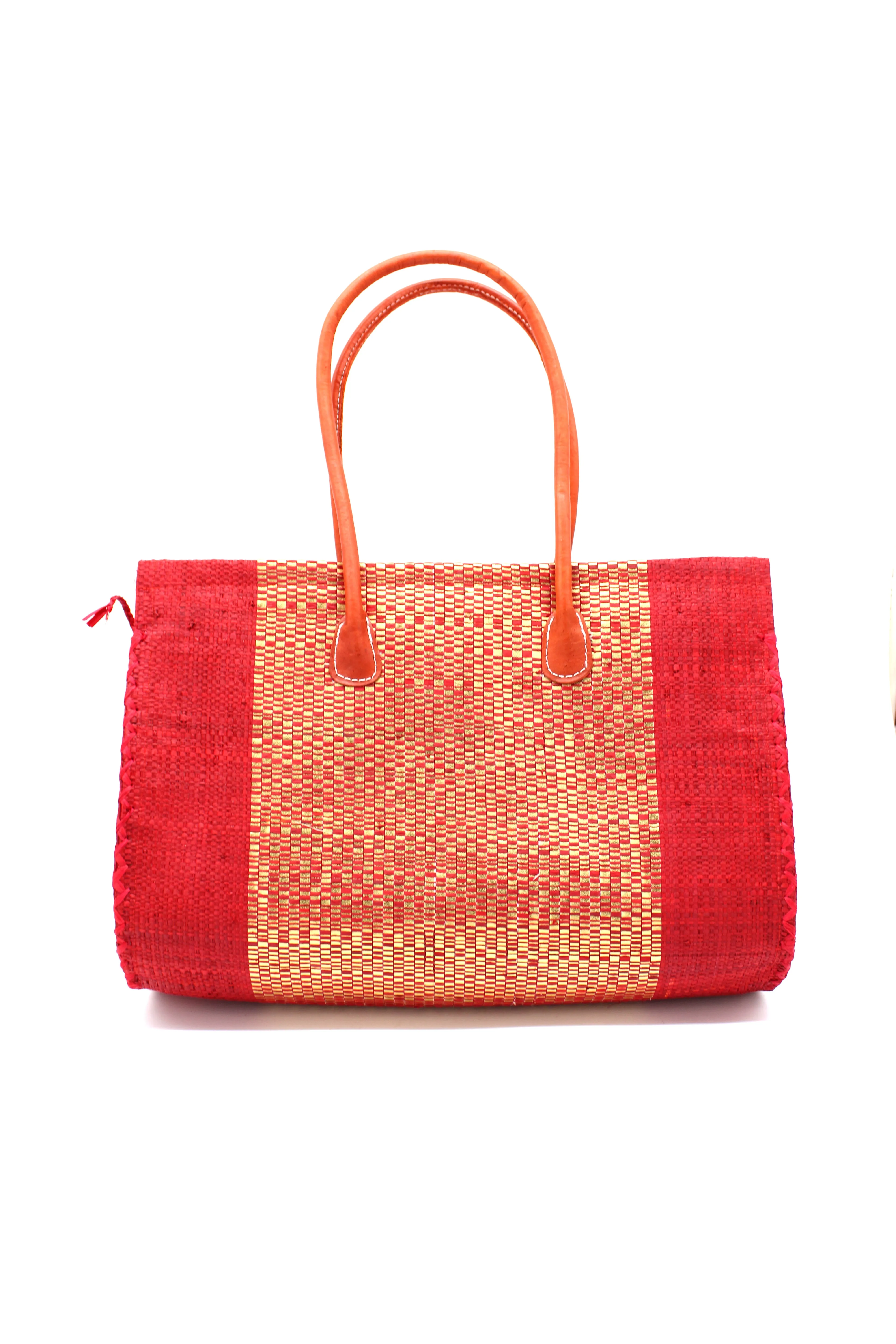 Monte Carlo Wynwood Big Straw Beach Bag with Metallic Detailing