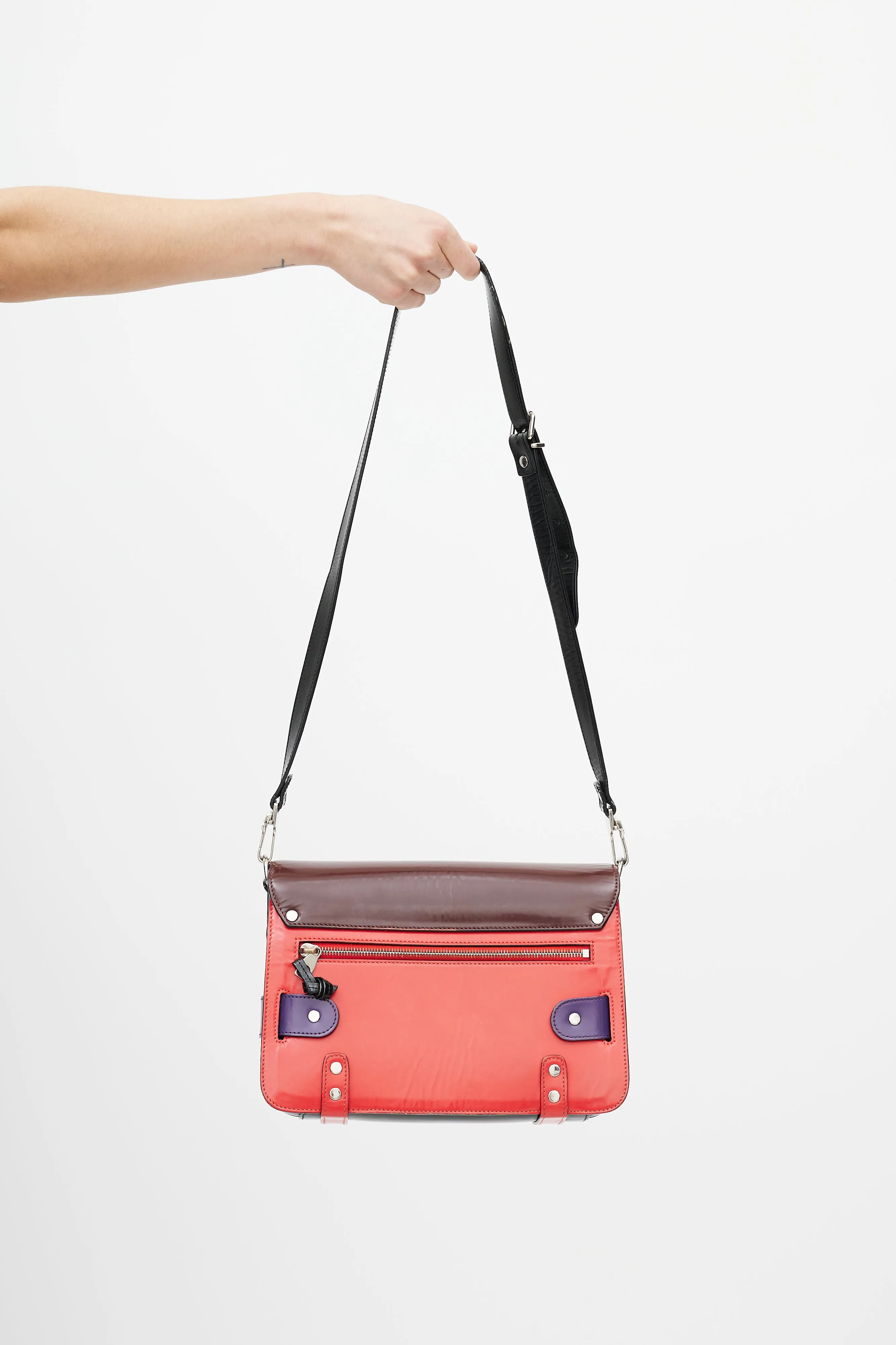 Multicolour Leather PS11 Shoulder Bag