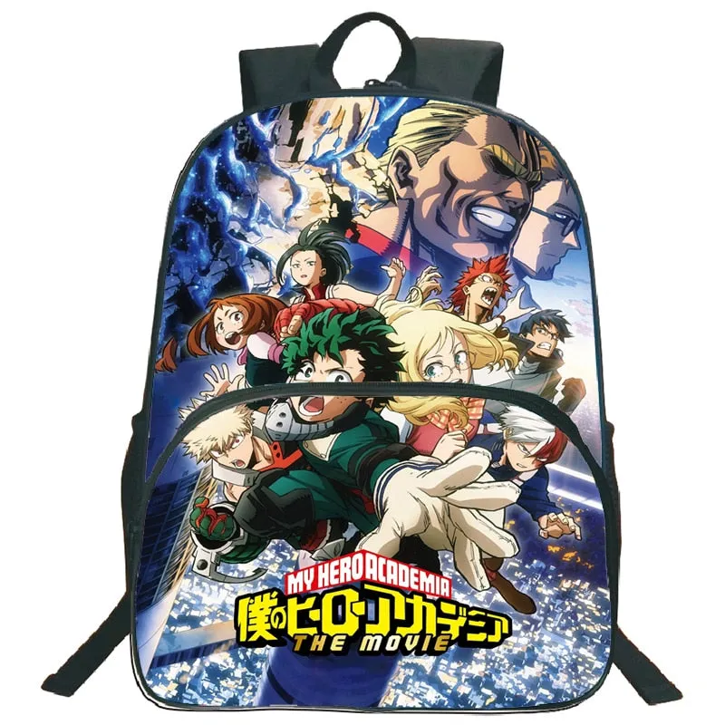 My Hero Academia Backpack Popular Pattern School Backpack Children Boys Girls Daily Beautiful Backpack