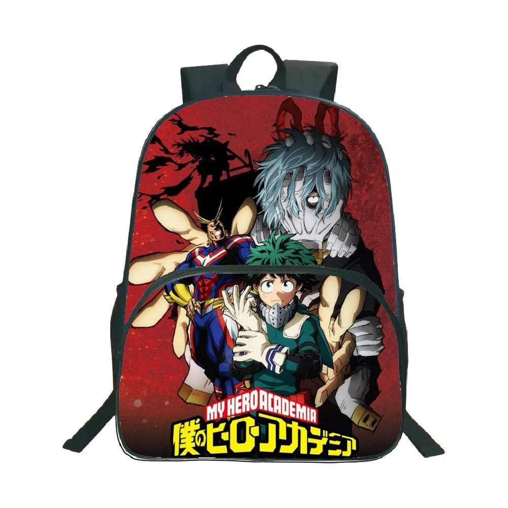 My Hero Academia Backpack Popular Pattern School Backpack Children Boys Girls Daily Beautiful Backpack